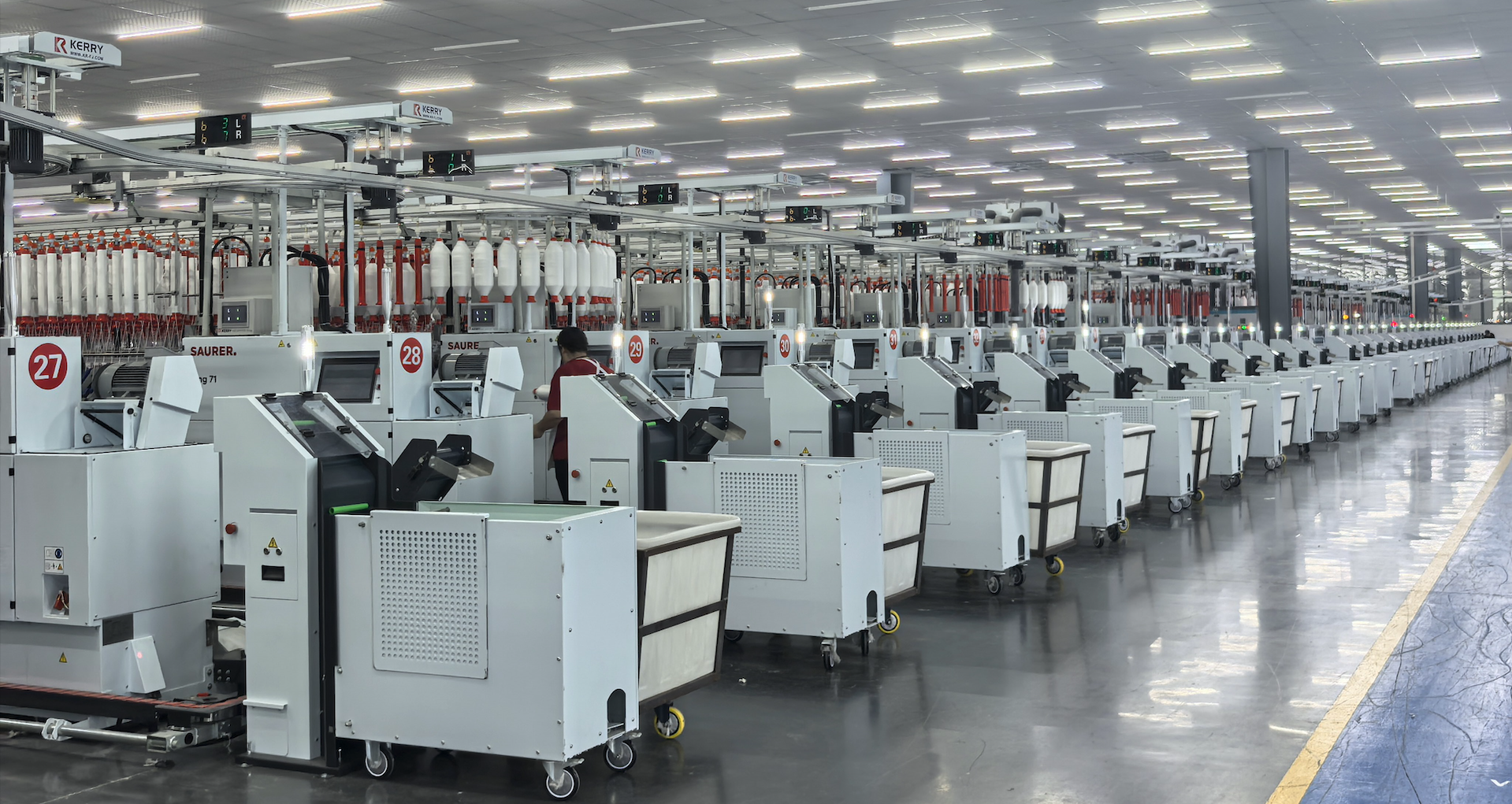 Swiss Saurer spinning workshop
